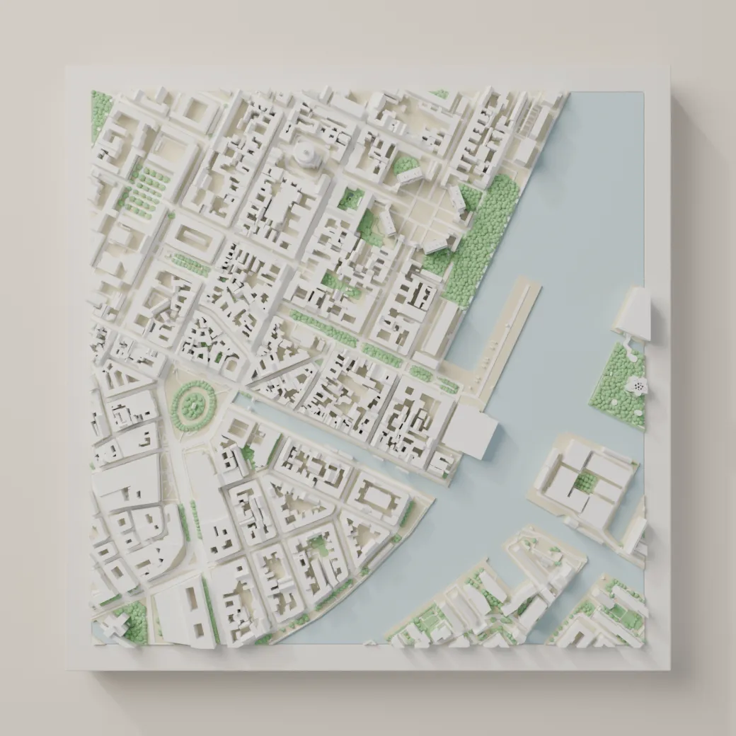 Nyhavn i hvid ramme